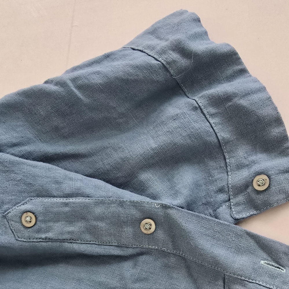 Havana By Statements Ocean Blue Short-Sleeve Button-Down Shirt - XXL - Picture 5 of 6